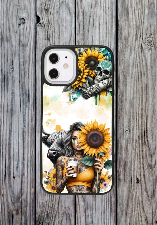 Sunflowers and Coffee Phone Case